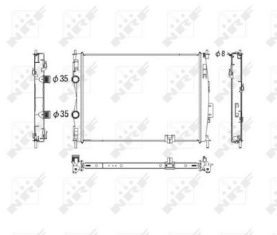Radiators, Motora dzesēšanas sistēma NRF 53755