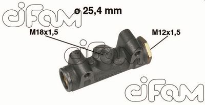 Galvenais bremžu cilindrs CIFAM 202-003