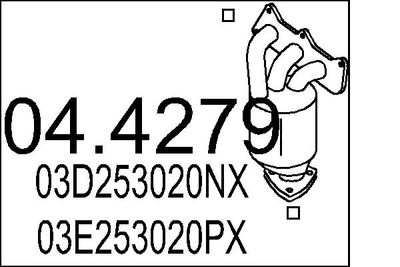 Katalizators MTS 04.4279