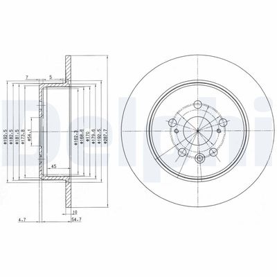 Bremžu diski DELPHI BG3169