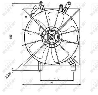 Ventilators, Motora dzesēšanas sistēma NRF 47043