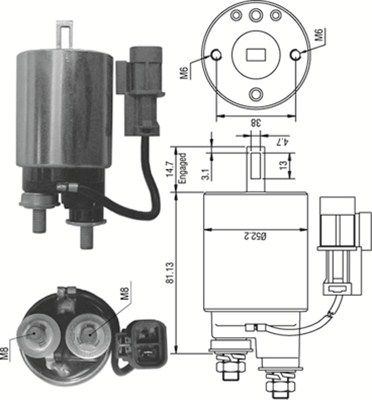 Ievilcējrelejs, Starteris MAGNETI MARELLI 940113050381