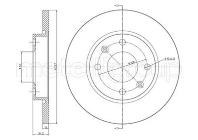 Bremžu diski METELLI 23-0486C