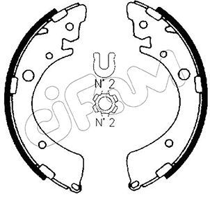 Bremžu loku komplekts CIFAM 153-153
