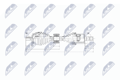 Приводной вал NTY NPW-VV-043
