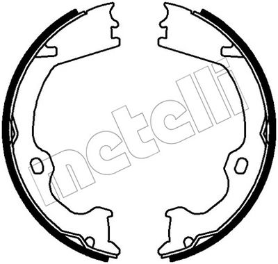 Bremžu loku kompl., Stāvbremze METELLI 53-0784
