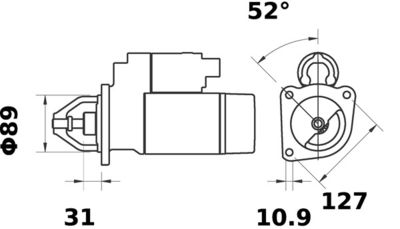 Starteris MAHLE MS 210