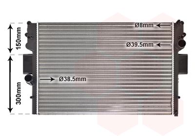 Radiators, Motora dzesēšanas sistēma VAN WEZEL 28002057