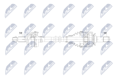 Piedziņas vārpsta NTY NPW-LR-033