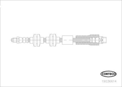 Bremžu šļūtene CORTECO 19036614