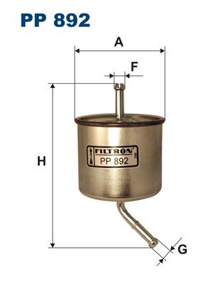 FILTRON PP892 Degvielas filtrs