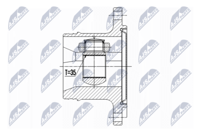 Шарнирный комплект, приводной вал NTY NPW-CH-073