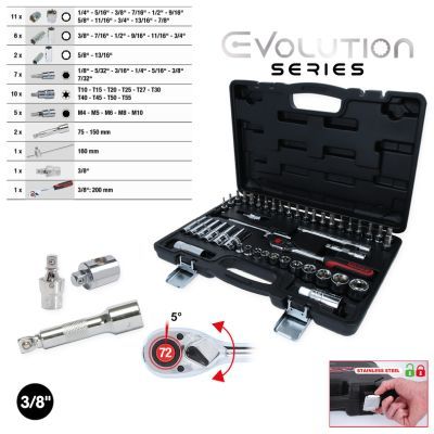Muciņatslēgu komplekts KS TOOLS 918.0846