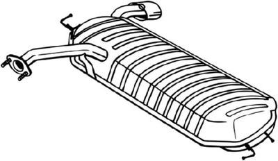 Izplūdes gāzu trokšņa slāpētājs (pēdējais) BOSAL 165-069