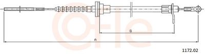 Трос, управление сцеплением COFLE 92.1172.02
