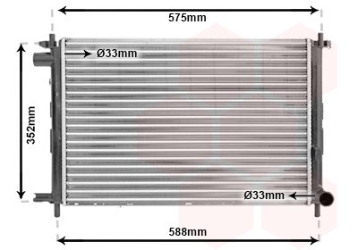 Radiators, Motora dzesēšanas sistēma VAN WEZEL 18002224
