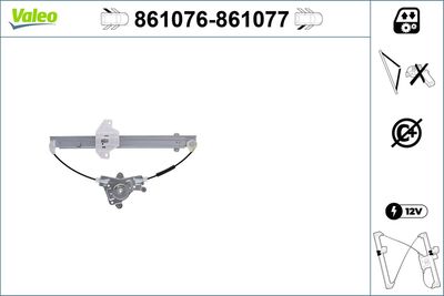 Стеклоподъемник VALEO 861076