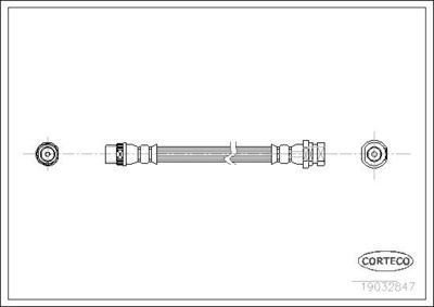 Тормозной шланг CORTECO 19032847