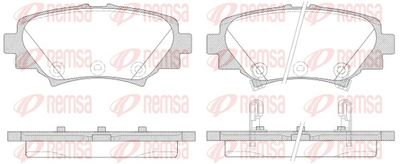 Bremžu uzliku kompl., Disku bremzes REMSA 1570.02