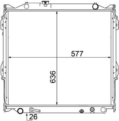Radiators, Motora dzesēšanas sistēma MAHLE CR 1528 000S