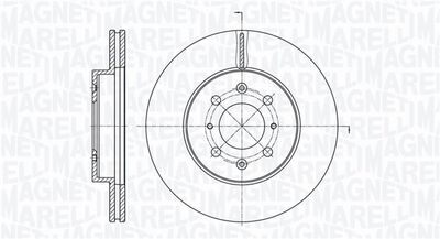 Тормозной диск MAGNETI MARELLI 361302040701
