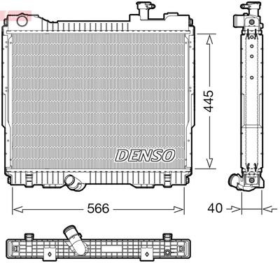 Radiators, Motora dzesēšanas sistēma DENSO DRM23119