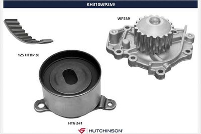 Ūdenssūknis + Zobsiksnas komplekts HUTCHINSON KH 310WP249