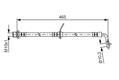 Тормозной шланг BOSCH 1 987 481 613