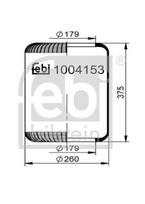 Pneimoatsperes spilvens, Pneimopiekare FEBI BILSTEIN 1004153