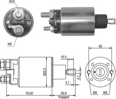 Ievilcējrelejs, Starteris MAGNETI MARELLI 940113050054