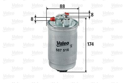 Degvielas filtrs VALEO 587516