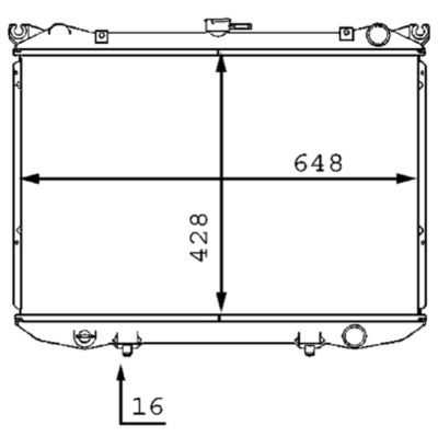 Radiators, Motora dzesēšanas sistēma MAHLE CR 187 000S