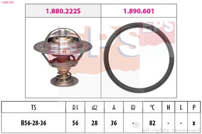 Термостат, охлаждающая жидкость EPS 1.880.728