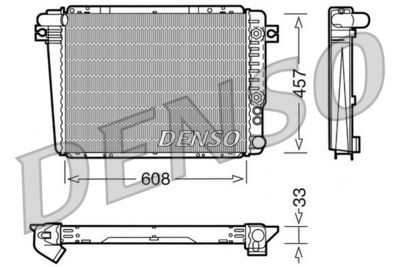 Radiators, Motora dzesēšanas sistēma DENSO DRM05071