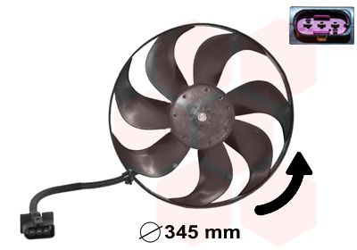 Ventilators, Motora dzesēšanas sistēma VAN WEZEL 5888744