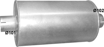 Izplūdes gāzu trokšņa slāpētājs (pēdējais) POLMO 61.29