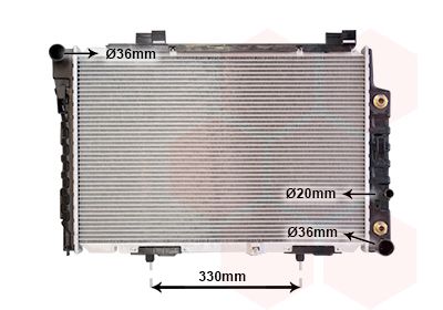 Radiators, Motora dzesēšanas sistēma VAN WEZEL 30002174