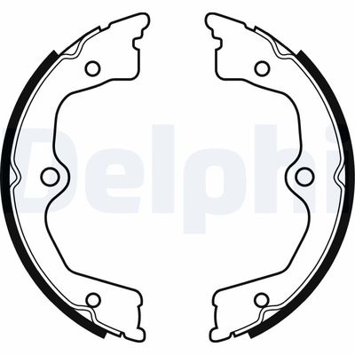 Bremžu loku kompl., Stāvbremze DELPHI LS2033
