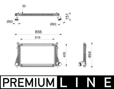 Интеркулер MAHLE CI 745 000P