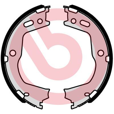 Комплект тормозных колодок, стояночная тормозная система BREMBO S 30 541