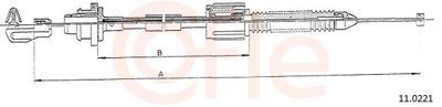 Тросик газа COFLE 11.0221