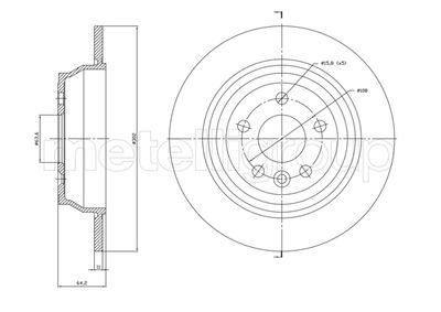 Bremžu diski METELLI 23-1779C