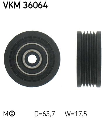 Натяжитель ремня, клиновой зубча SKF VKM 36064
