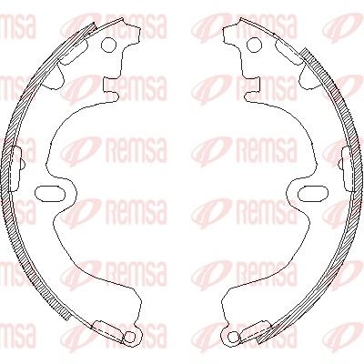 Тормозные колодки REMSA 4380.01