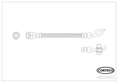 Тормозной шланг CORTECO 49374831