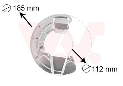 Dubļu sargs, Bremžu disks VAN WEZEL 5930371
