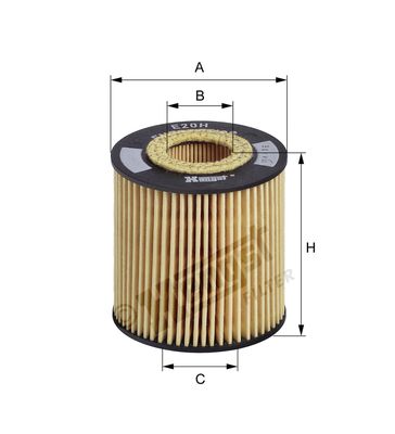 Eļļas filtrs HENGST FILTER E20H D79