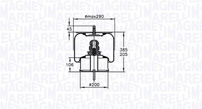 Pneimoatsperes spilvens, Pneimopiekare MAGNETI MARELLI 030607020151