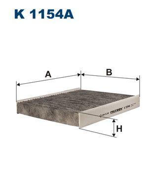 Фильтр, воздух во внутренном пространстве FILTRON K 1154A