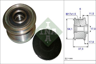 Ģeneratora brīvgaitas mehānisms Schaeffler INA 535 0149 10